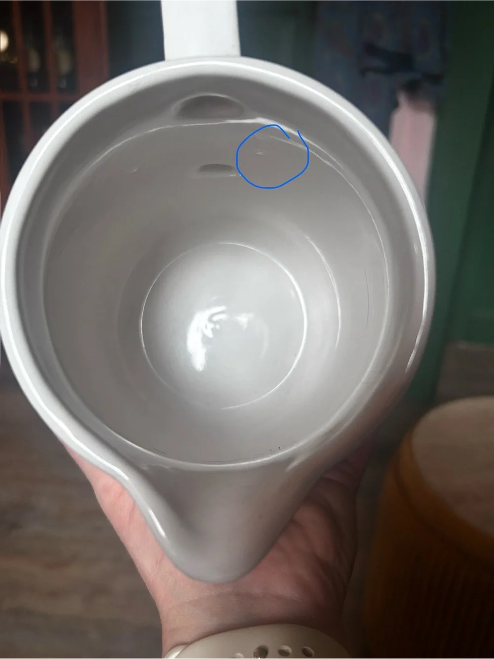 1995 Lemon Ceramic Pitcher Vase